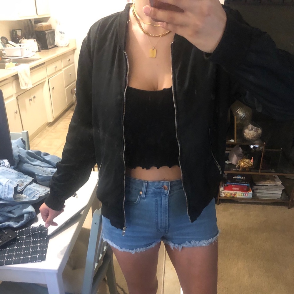 Black Bomber Jacket